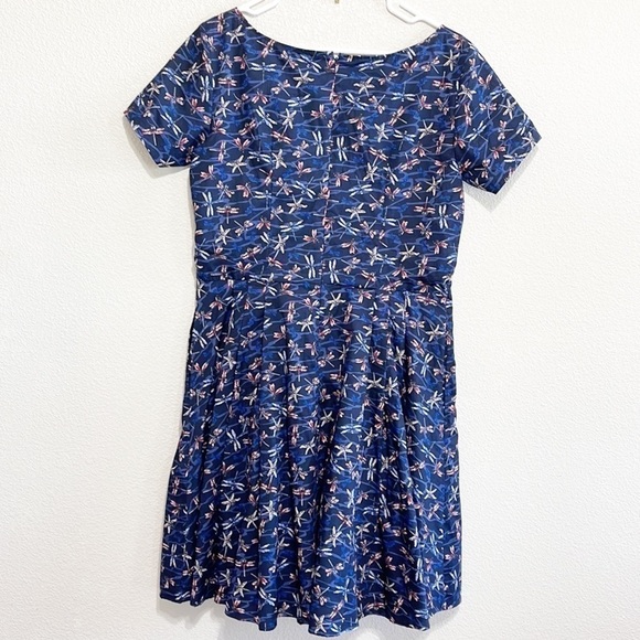 eShakti Custom Woman Dragon Fly Pattern Dress Size L - Picture 6 of 14